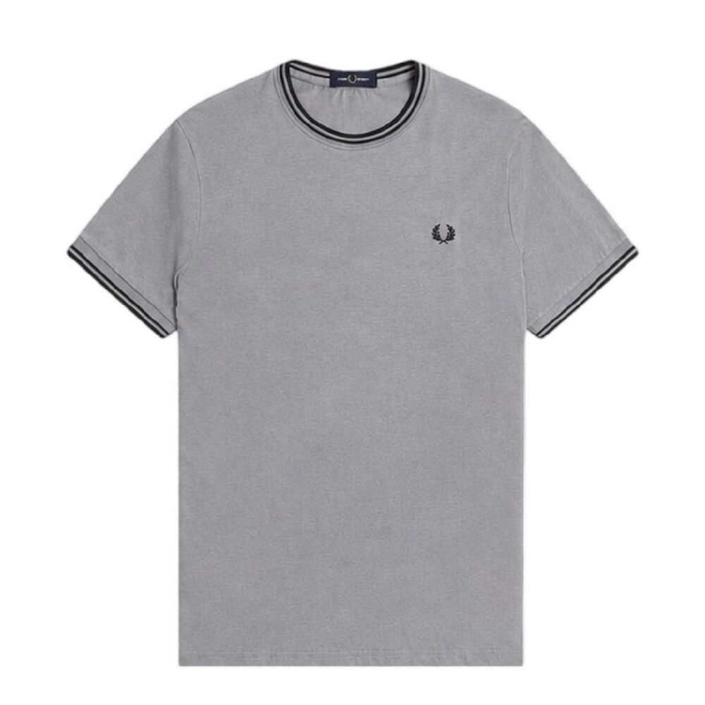 Fred Perry Mens Tipped T-Shirt / Gray